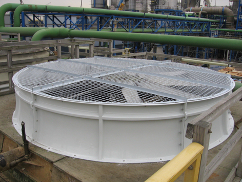Koeltoren ventilatorblad met rooster